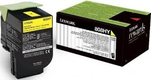 Lexmark 80C8HY0 (808HY) Yellow Original Toner Hıgh Capacity - CX410 / CX510 