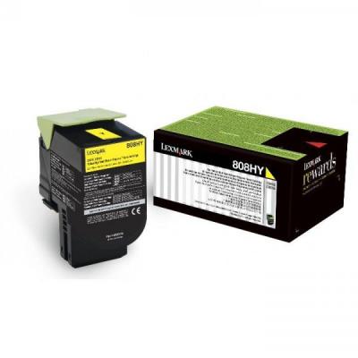 Lexmark 80C8HYE (808HYE) Sarı Orjinal Toner - CX410 / CX510 (T9253) - LEXMARK