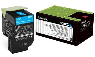 Lexmark 80C8XC0 (808XC) Cyan Original Toner - CX510 - LEXMARK