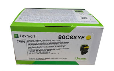 LEXMARK - Lexmark 80C8XYE (808XY) Sarı Orjinal Toner - CX510 (T13223)