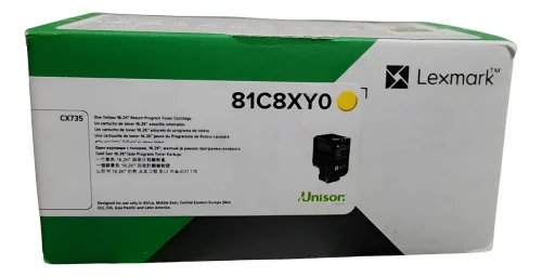 Lexmark 81C8XY0 Sarı Orjinal Toner Ekstra Yüksek Kapasiteli - CX735 - 1