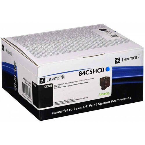 Lexmark 84C5HC0 Mavi Orjinal Toner Yüksek Kapasiteli - CX725 (T12505) - 1