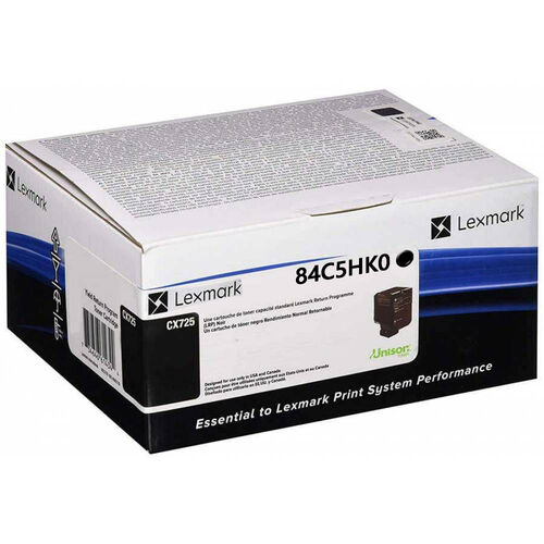 Lexmark 84C5HK0 Siyah Orjinal Toner Yüksek Kapasiteli - CX725 (T12507) - 1