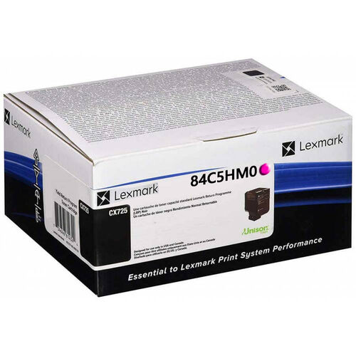 Lexmark 84C5HM0 Kırmızı Orjinal Toner Yüksek Kapasiteli - CX725 (T12504) - 1
