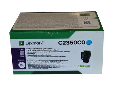 LEXMARK - Lexmark C2350C0 Cyan Original Toner - C2240 / C2325dw