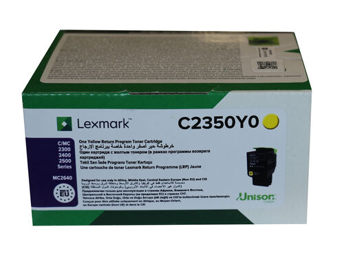 Lexmark C2350Y0 Yellow Original Toner - C2240 / C2325dw - 1