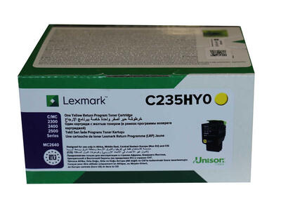 LEXMARK - Lexmark C235HY0 Sarı Orjinal Toner - C2240 / C2325dw (T12868)