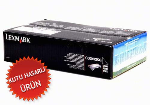 Lexmark C500H2KG Black Original Toner - C500N / X500n (Damaged Box)