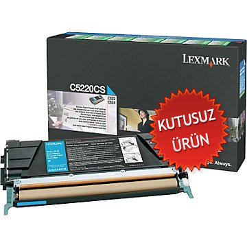 LEXMARK - Lexmark C5220CS Mavi Orjinal Toner - C522 / C524 (U) (T9068)