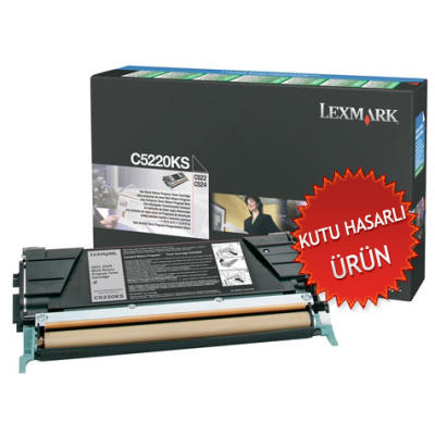 LEXMARK - Lexmark C5220KS Black Original Laser Toner - C522 / C524 (Damaged Box)