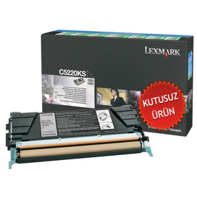 LEXMARK - Lexmark C5220KS Black Original Laser Toner - C522 / C524 (Without Box)