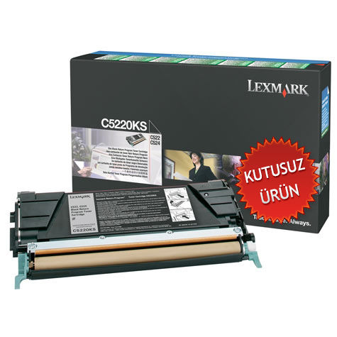 Lexmark C5220KS Black Original Laser Toner - C522 / C524 (Without Box)