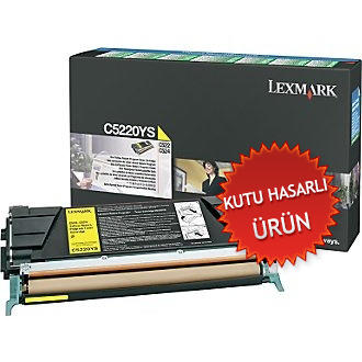LEXMARK - Lexmark C5220YS Yellow Original Laser Toner - C522 / C524 (Damaged Box)