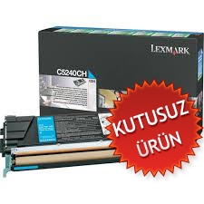 LEXMARK - Lexmark C5240CH Cyan Original Toner C524 / C534 (Wıthout Box)