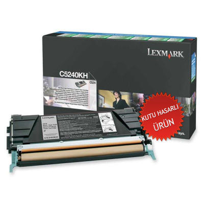 LEXMARK - Lexmark C5240KH Black Original Toner C524 / C534 (Damaged Box)