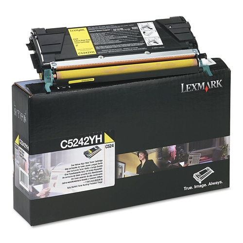 Lexmark C5242YH Sarı Orjinal Toner Yüksek Kapasite - C524 / C532n