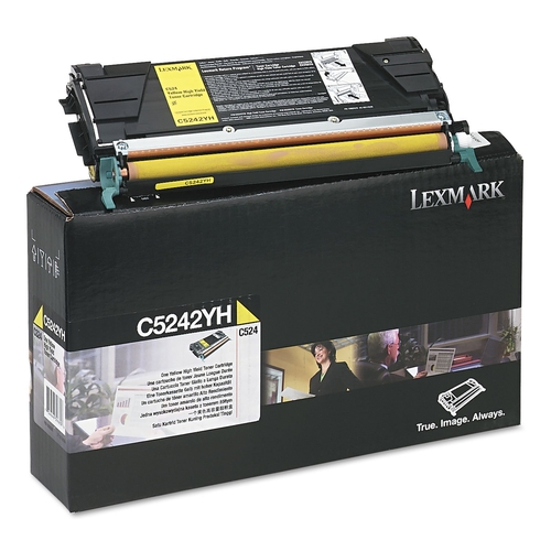 Lexmark C5242YH Sarı Orjinal Toner Yüksek Kapasite - C524 / C532n - 1