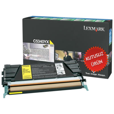LEXMARK - Lexmark C5340YX Yellow Original Toner - C534 (Without Box)