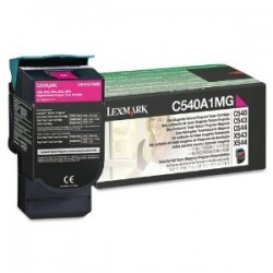 Lexmark C540A1MG Black Magenta Toner - C540 / C543 - LEXMARK