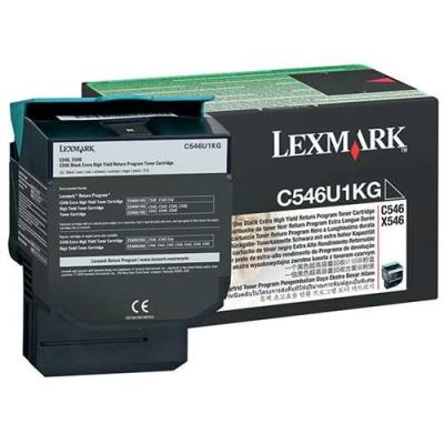 LEXMARK - Lexmark C546U1KG Black Original Toner Extra Hıgh Capacity - C546 / X546 