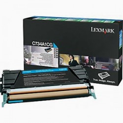 LEXMARK - Lexmark C734A1CG Cyan Original Toner - C734 / C736 