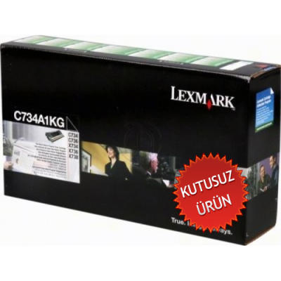 LEXMARK - Lexmark C734A1KG Siyah Orjinal Toner - C734 / C736 (U) (T9065)