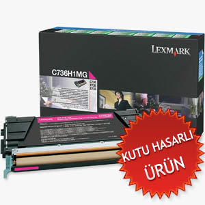 LEXMARK - Lexmark C736H1MG Magenta Original Toner - C736 / X736 (Damaged Box)