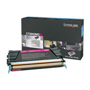 Lexmark C736H2MG Kırmızı Orjinal Toner Yüksek Kapasite - X736 / X738 (T14932) - 1