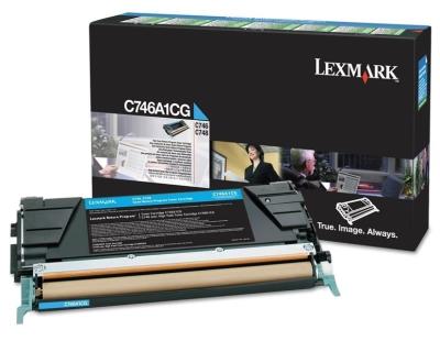 LEXMARK - Lexmark C746A1CG Cyan Original Toner - C746 / C748 
