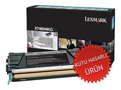 LEXMARK - Lexmark X746H4KG Siyah Orjinal Toner Yüksek Kapasite - X746 (C) (T17703)