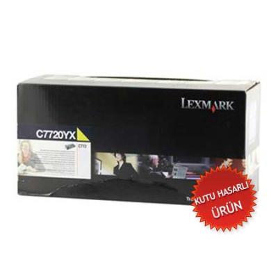LEXMARK - Lexmark C7720YX Sarı Orjinal Toner (C) (T8963)