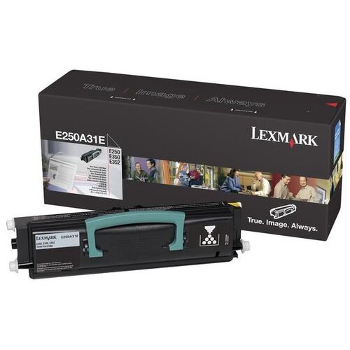 Lexmark E250A31E Black Original Toner - E250d / E350d - 1