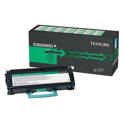 Lexmark E260A80G Black Original Toner - E260 / E360 - LEXMARK