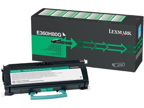 Lexmark E360H80G Black Original Toner High Capacity - E360d / 460dw - 1