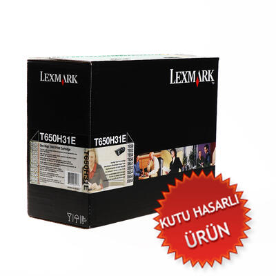 LEXMARK - Lexmark T650H31E Black Original Toner High Capacity - T650 (Damaged Box)