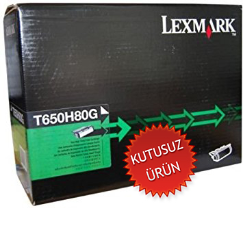 LEXMARK - Lexmark T650H80G Siyah Orjinal Toner Yüksek Kapasite - T650 / T652 / T654 (U)