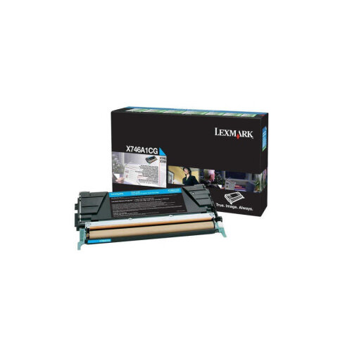 Lexmark X746A1CG Cyan Original Toner - X746 / X748 - 2