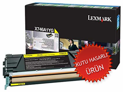 LEXMARK - Lexmark X746A1YG Sarı Orjinal Toner - X746 / X748 (C) (T17707)