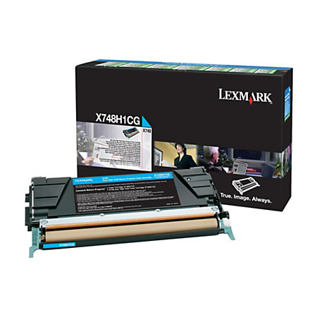 Lexmark X748H1CG Cyan Original Toner High Capacity 10.000 Page