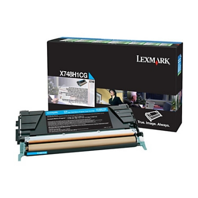 Lexmark X748H1CG Cyan Original Toner High Capacity 10.000 Page - LEXMARK
