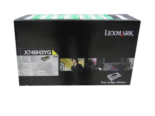 Lexmark X748H3YG Yellow Original Toner - X748DE / X748DTE
