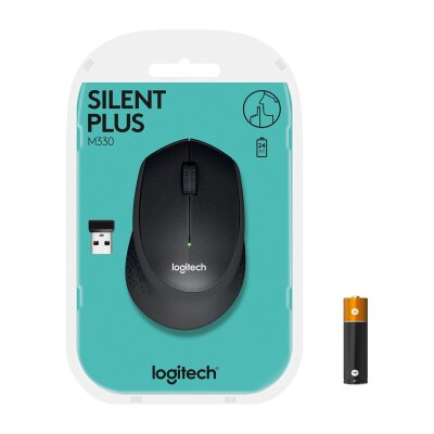 Logitech (910-004909) M330 Silent Sessiz Plus Kablosuz Siyah Mouse - Logitech