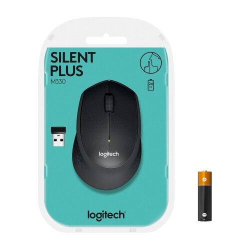 Logitech (910-004909) M330 Silent Sessiz Plus Kablosuz Siyah Mouse - 1