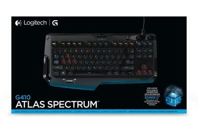 Logitech G410 Atlas Spectrum Gaming Klavye QWERTY (Russian/UK) - 920-007752 (T17189) - Thumbnail