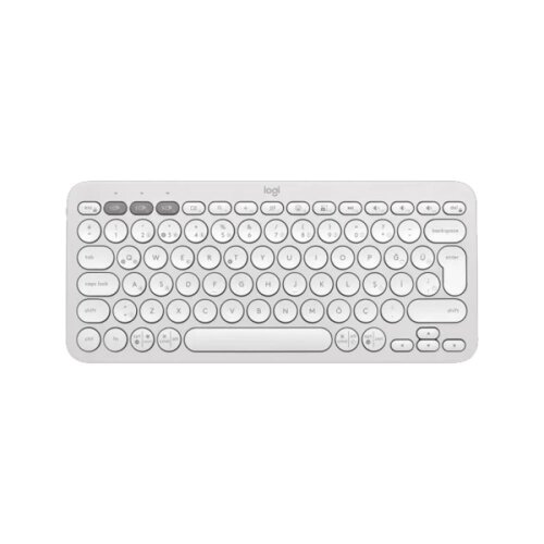 Logitech K380S (920-011860) Pebble Keys 2 Bluetooth Beyaz Q Klavye - 1