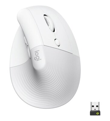 Logitech Lift 910-006475 Beyaz Dikey Sessiz Ergonomik Optik Kablosuz Mouse - Logitech