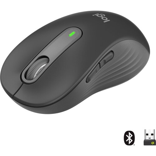 Logitech M650 Signature (910-006236) Siyah Sessiz Büyük Boy (Sağ El) Optik Kablosuz Mouse - 1