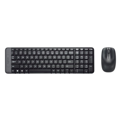 Logitech MK220 (920-003163) Siyah Kablosuz Klavye & Mouse Set - 1
