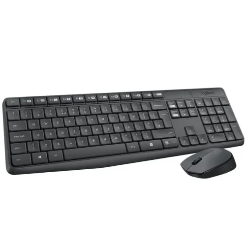 Logitech MK235 (920-007925) Kablosuz Siyah Q Klavye & Mouse Set - 1