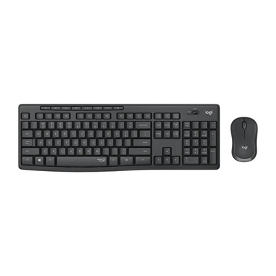 Logitech - Logitech MK295 Sessiz Kablosuz Türkçe Q Klavye Mouse Seti - Siyah